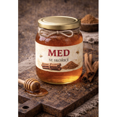 Med se skořicí | Ochucený přírodní med