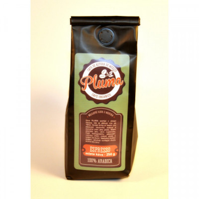Káva Pluma espresso zrno (balení 250g)