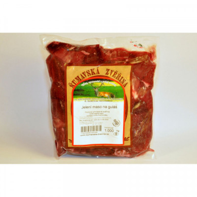 Jelení maso na guláš (balení cca 1kg)