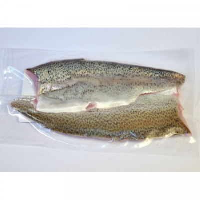 Pstruh duhový, filet s kůží, čerstvý VAC ( kus cca 300g)