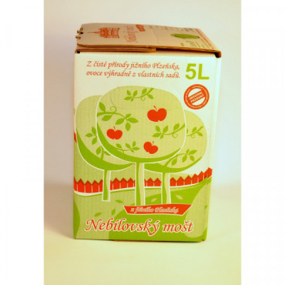 Nebílovský mošt box 5l  jablko+mrkev