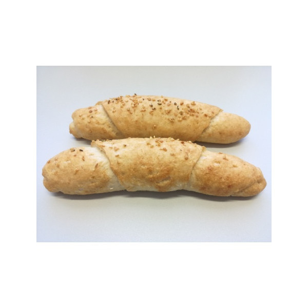 Bezlepkové rohlíky sypané konopným semínkem