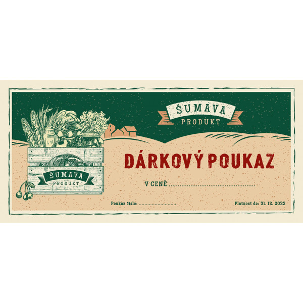 Dárkový poukaz Šumavaprodukt