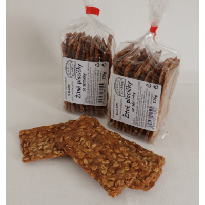 Žitné placičky se semínky 120g - Kolář