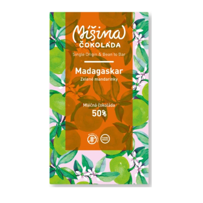 Čokoláda mléčná 50% mandarinka 50g - Dohnálková