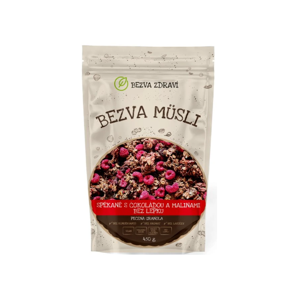 Spékané s čokoládou a malinami bez  lepku 450g