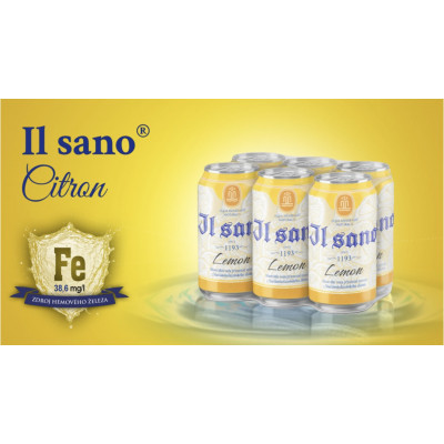 Il sano Citron SIX-PACK 6×0,33 l | Minerální voda